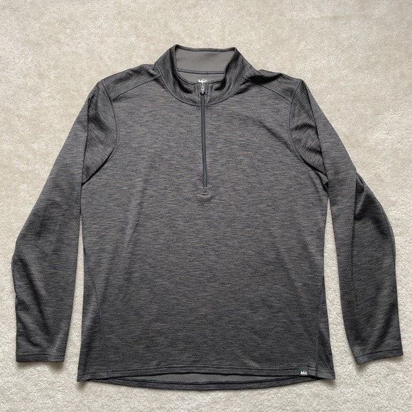 REI Other - REI Co-op Midweight Base Layer Half-Zip Top Shirt Mens Large Dark Gray 121879